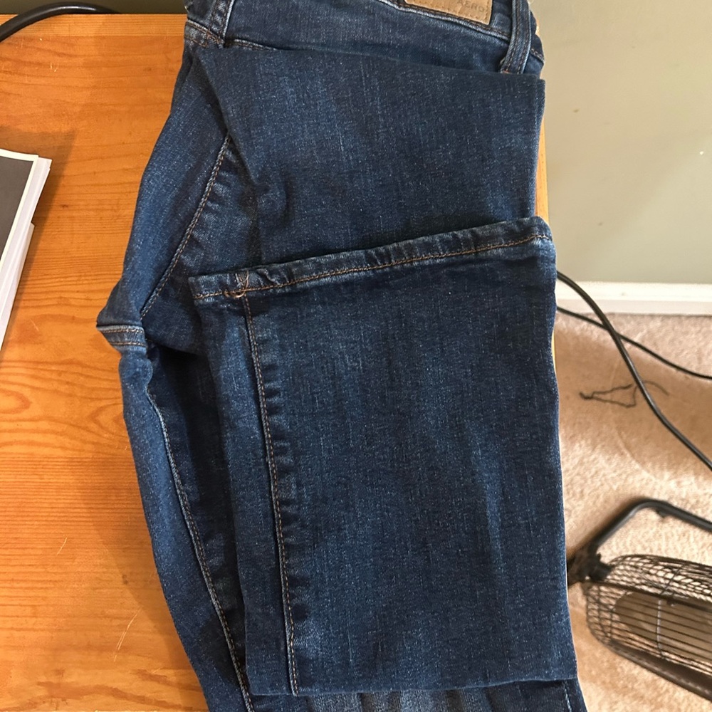 Aeropostale Mid Rise Bootcut Jeans - Dark Blue